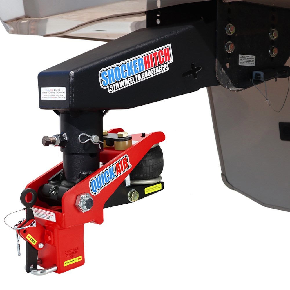 SH-RVGC-4405 Quick Air Gooseneck with Shift Lock Coupler For 5th Wheel Gooseneck (without Chains) - Install