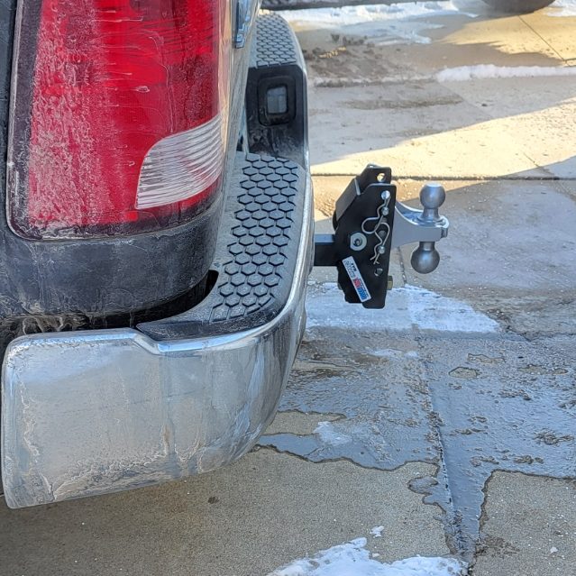 Shocker Impact Max Hitch (Flipped Around) on Truck