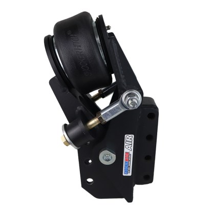 Shocker Air Tongue Mount Hitch with Vertical Channel Mount - Base Frame - Side