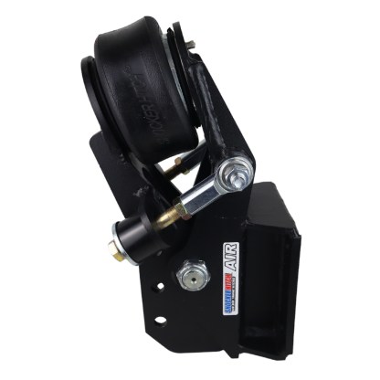 Shocker Tongue Mount Air Hitch with Square Plate Mount - Base Frame - Side