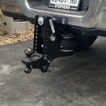 Shocker HD Max Black Super Drop Air Hitch with Combo Installed on Dodge Ram