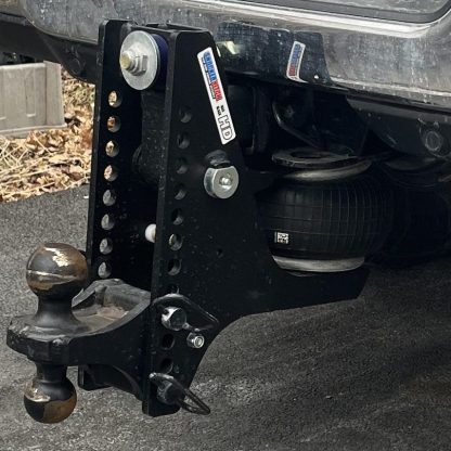 Shocker HD Max Black Super Drop Air Hitch with Combo Installed on Dodge Ram