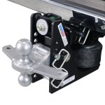 Shocker 12K Max Black Air Bumper Hitch with Silver Combo Ball Mount with Sway Tabs - 2024