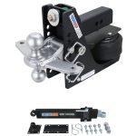Shocker 12K Max Black Air Hitch with Sway Tab Combo Ball and Sway Control Towing Kit - Fits 2-1/2" Receiver Hitch