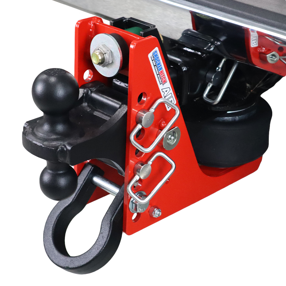 Shocker 14K Air Bumper Hitch with Black Combo Ball & Shackle Kit