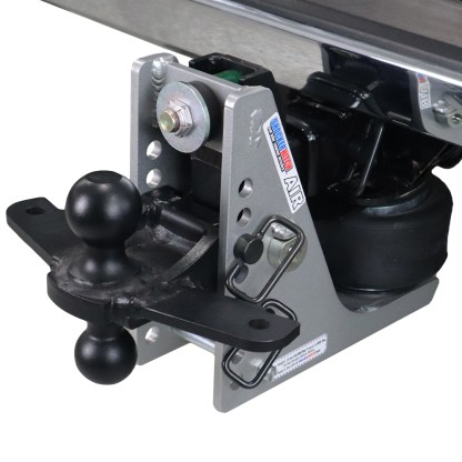 Shocker Streamline 10K Aluminum Air Bumper Hitch with Black Combo Ball Mount with Sway Tabs