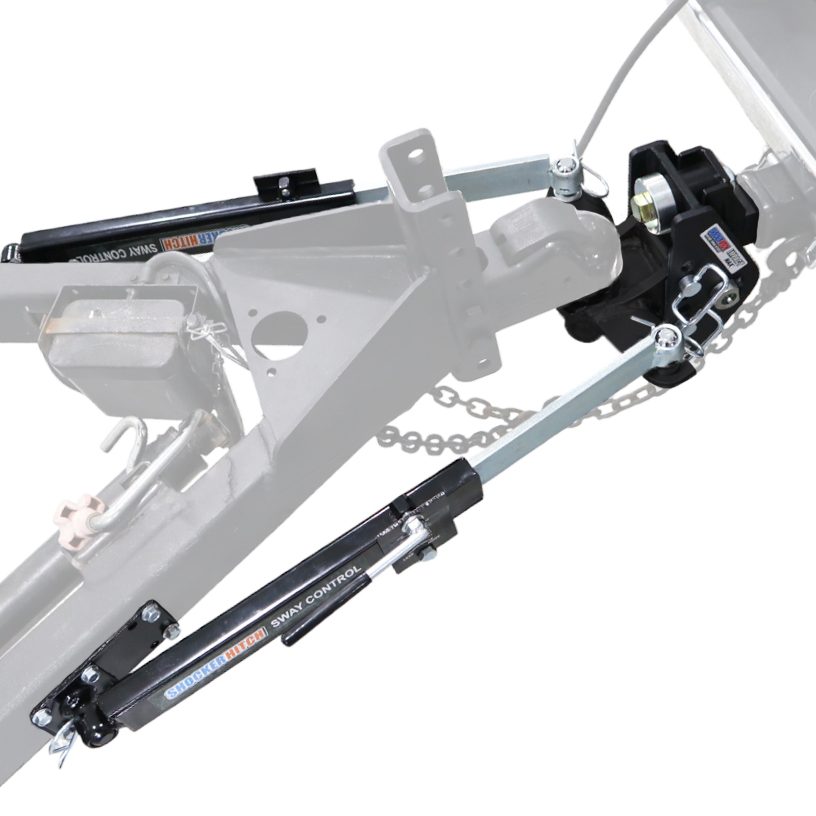 20K Impact Max Cushioning Hitch, Black Combo Ball & Dual Sway Bars