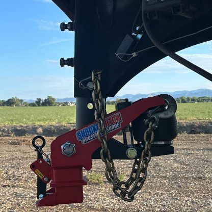 Gooseneck Air Hitch Installed - Round Stem - Straight Pin Holes (Not at an Angle)