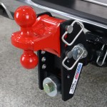 20K Impact Max Hitch & Red Combo Ball (Flipped in Raised Position - Installed)