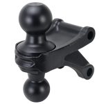 Shocker Hitch Black Combo Ball Mount Attachment with 2" & 2-5/16" Hitch Balls