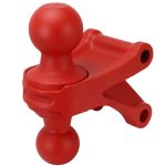 Shocker Hitch Red Combo Ball Mount Attachment with 2" & 2-5/16" Hitch Balls