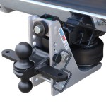 10K Streamline Aluminum Air Hitch with Sway Tab Black Combo Ball On Truck