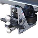 10K Streamline Aluminum Air Hitch with Sway Tab Chrome Combo Ball On Truck