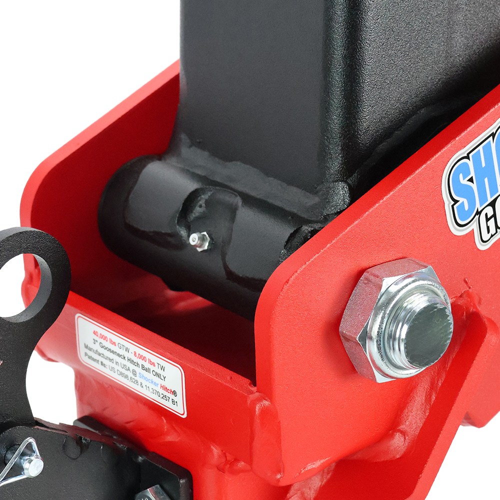 40K Gooseneck Air Hitch - Diamond C Square Telescoupler - Grease Zerk