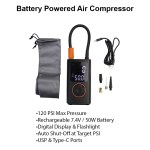 Shocker Compact Portable Air Compressor with Digital Gauge - Infographic