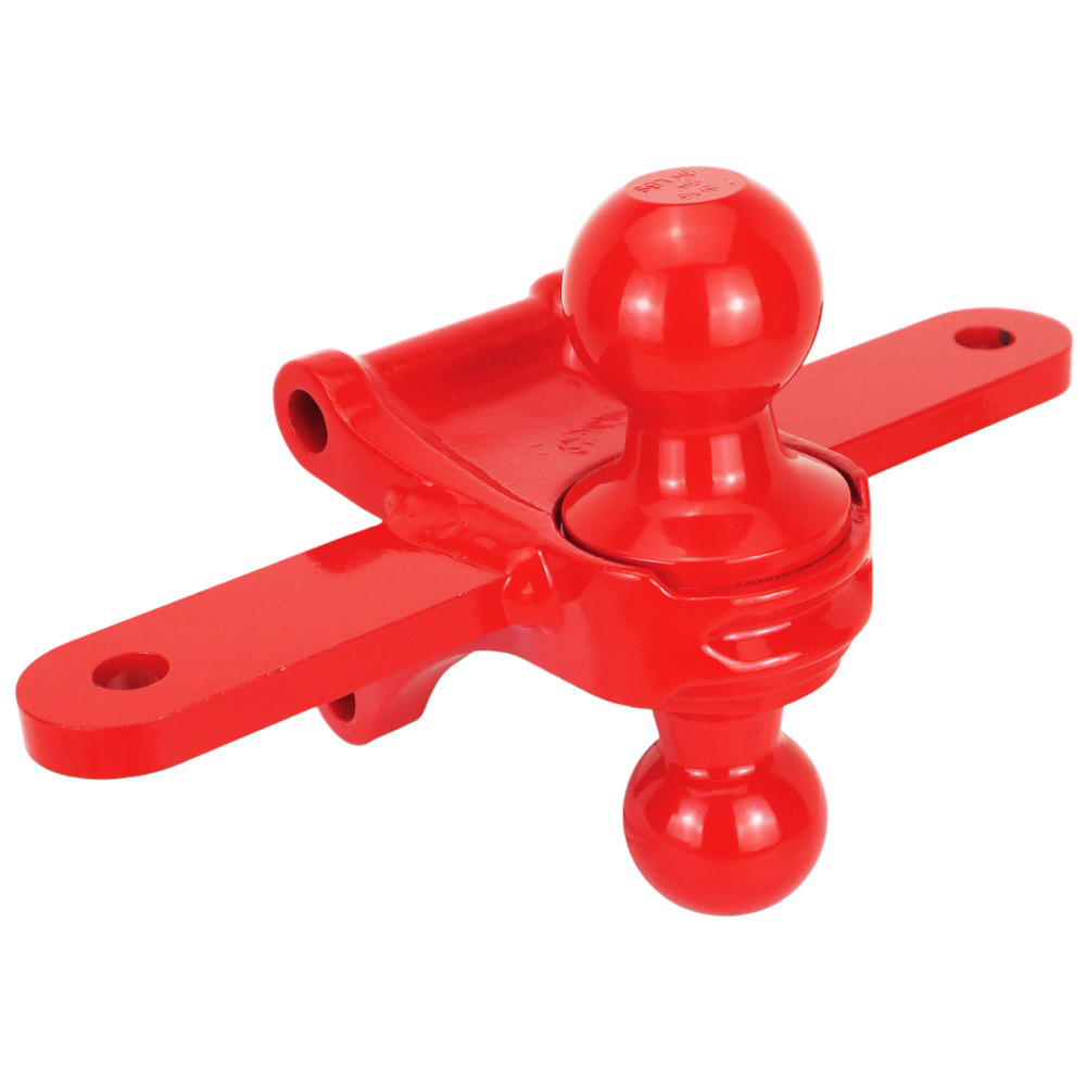 Shocker Red Combo Ball Mount with Sway Tabs Attachment on Air Hitch SH-340RED-SC