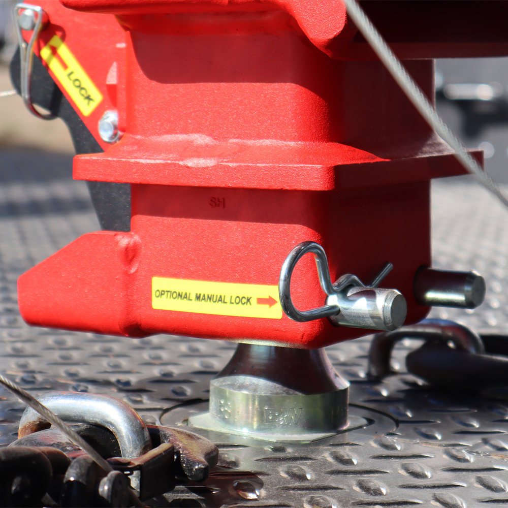 Gooseneck Surge Air Hitch & Shift Lock Coupler - Optional Manual Lock For Shift Lock