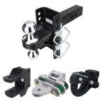 XR 8 Hole Channel Hitch Farm Kit - Chrome Combo, Pintle, Cushion Drawbar & Clevis Fits 2" Receiver