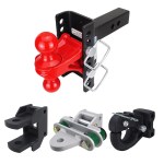 XR 8 Hole Channel Hitch Farm Kit - Red Combo, Pintle, Cushion Drawbar & Clevis Fits 2" Receiver