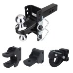 XR 8 Hole Channel Hitch Farm Kit - Chrome Combo, Pintle, Drawbar & Clevis Fits 2" Receiver