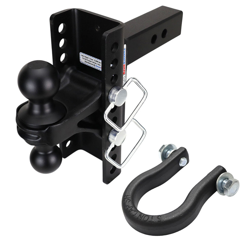 XR Hitch w/ Black Combo Ball & Shackle - 10-Hole - 2-1/2" Receiver