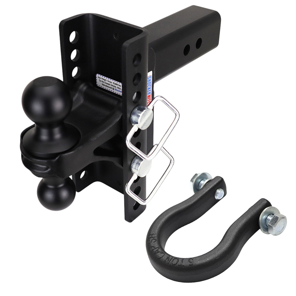 XR Hitch w/ Black Combo Ball & Shackle - 10-Hole - 2" Receiver