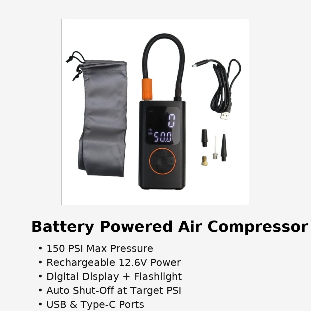 SH-5625 Portable Air Compressor Features