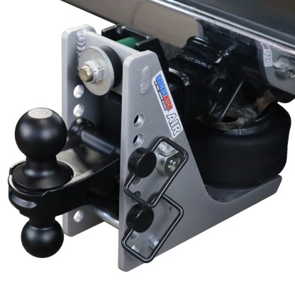 Shocker 10K Streamline Aluminum Air Bumper Hitch with Black Combo Ball Mount