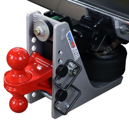 Shocker 10K Streamline Aluminum Air Bumper Hitch with Red Combo Ball Mount