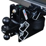 Shocker 12K Max Black Air Bumper Hitch with Black Combo Ball Mount