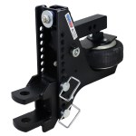 Shocker HD Max Black Super Drop Air Hitch with Clevis Pin Mount - For 2" Receiver