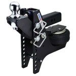 Shocker HD Max Black Super Drop Air Hitch with Raised Ball Mount with 2-5/16" Ball - For 2-1/2" Receiver