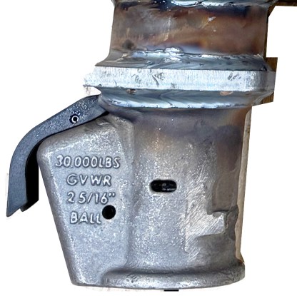 EZ Latch Demco Gooseneck Coupler - Raw Steel - Featuring HD Collar Plating for More Strength