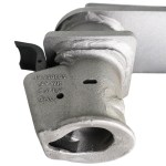 Demco 30K Gooseneck Coupler 9" Offset - Raw Finish - Coupler Unlocked Position