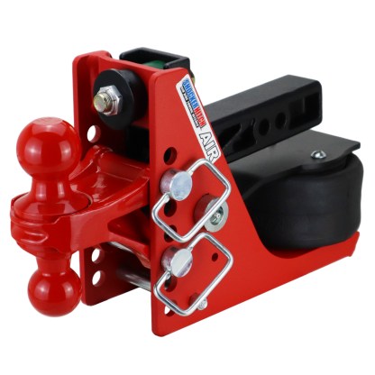 Shocker 12K Original Air Bumper Hitch with Red Combo Ball Mount - For 2 Receiver