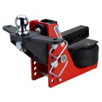 Shocker 12K Original Air Bumper Hitch with Sway Tab Raised Ball Mount with 2 Ball - For 2 Receiver