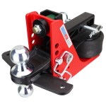 12K Original Air Hitch with Chrome Combo Ball Mount with Sway Tabs - For 2 Receiver