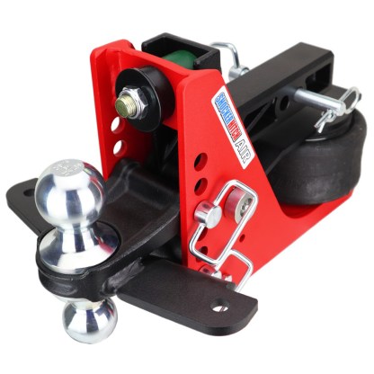 12K Original Air Hitch with Chrome Combo Ball Mount with Sway Tabs - For 2 Receiver