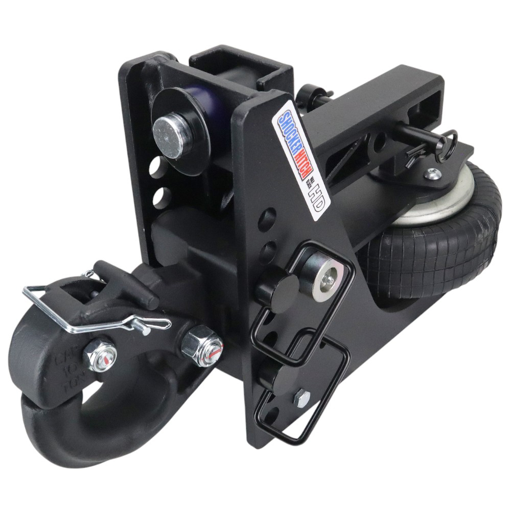 20K HD Max Black Air Hitch & Channel 10-Ton Pintle - 2" Receiver