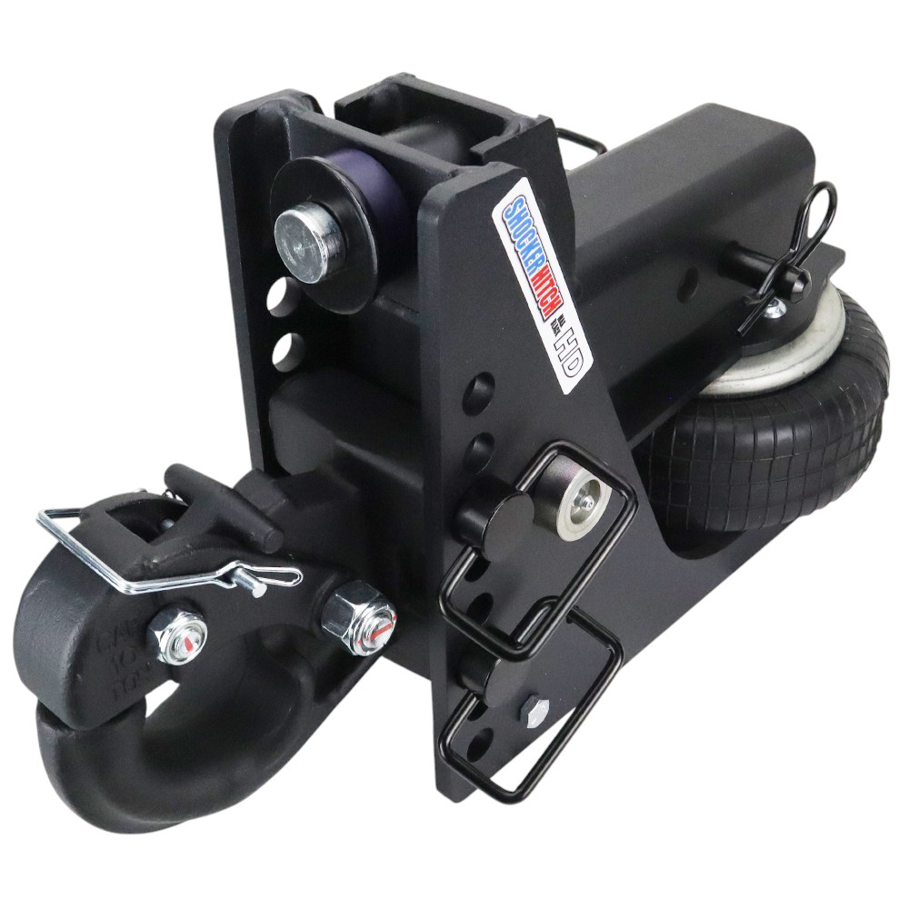 3-Position Adjustable Pintle Hitch Mount - 2" Receiver, 10,000 Lb Capacity, 9" Long