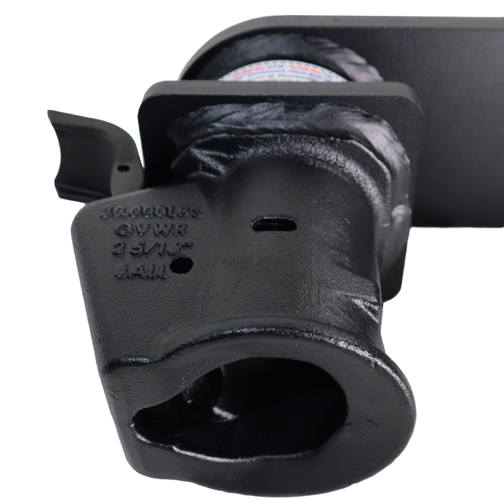 9" Offset Demco 2-5/16" Coupler - Matte Black - Unlocked Position