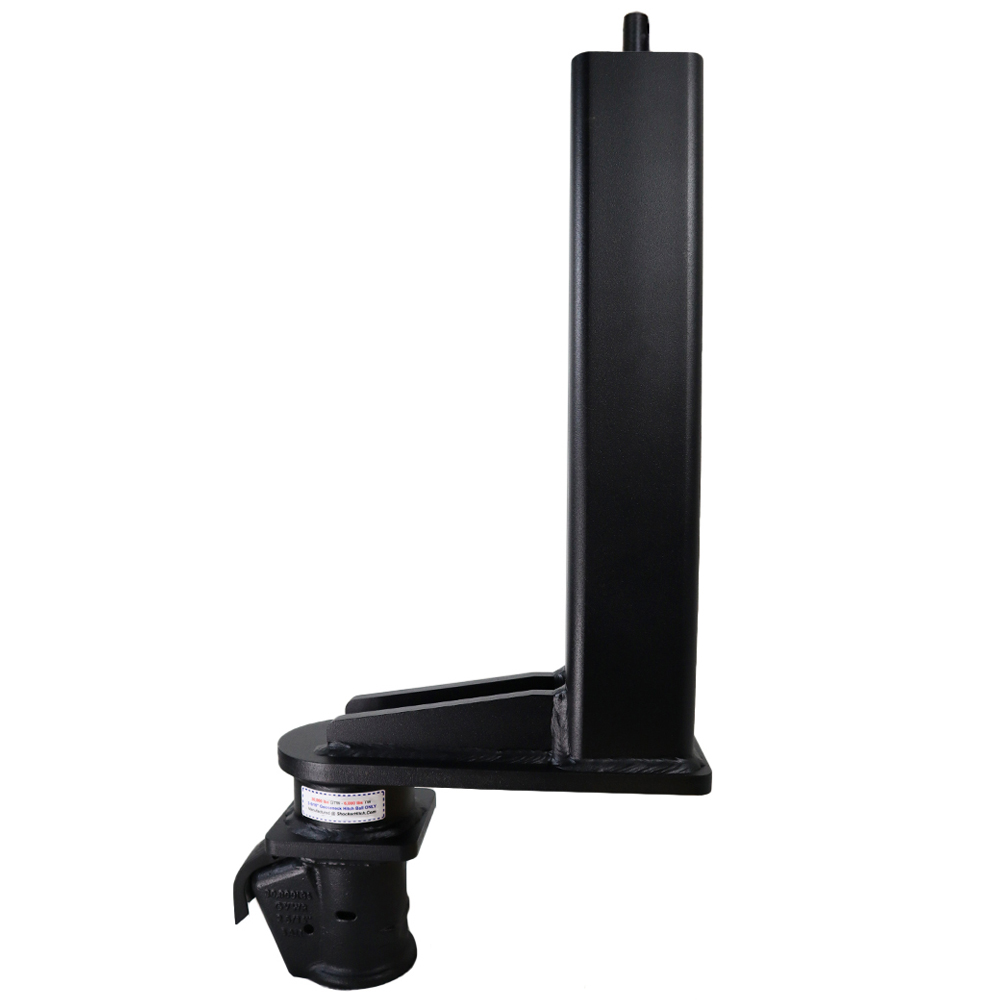 Shocker 30K Gooseneck Stem & 9" Offset Demco Coupler - Square Top Crank Stem - Black