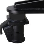 Shocker Gooseneck Stem & 9in Extender with Demco 2-5/16" Coupler - Matte Black - Locked Position