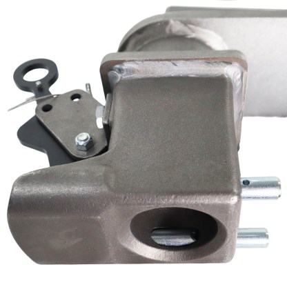 Shift Lock 30K Gooseneck Coupler 9" Offset - Raw Finish - Coupler Locked Position