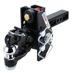 Shocker 20K Impact Max Dual Cushion Bumper Hitch with Adjustable Channel Pintle Hook & 2-5/16" Ball Combo - For 2" Receiver
