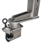 Gooseneck 9" Offset Extender Double Gusset Supports & Collar Plating Steel for Shift Lock Coupler
