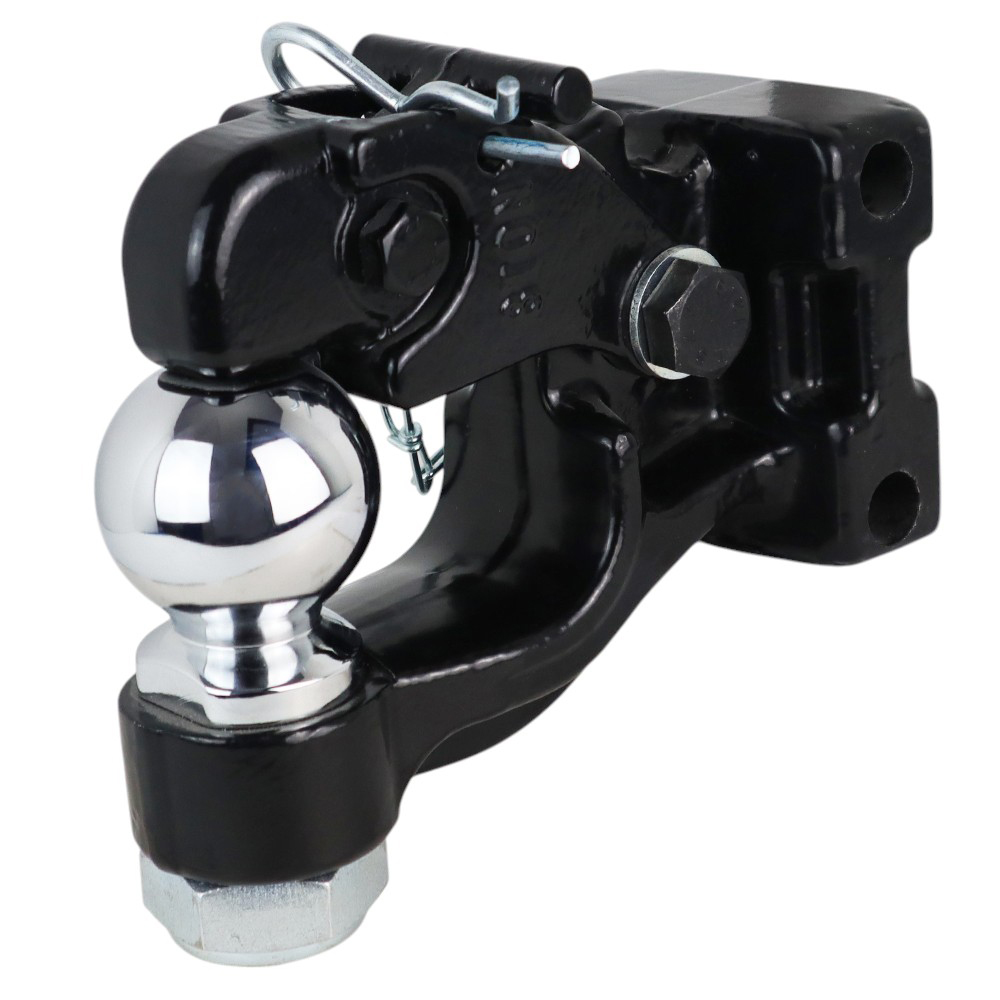 Adjustable Channel Pintle & 2-5/16" Ball Combo Mount Attachment