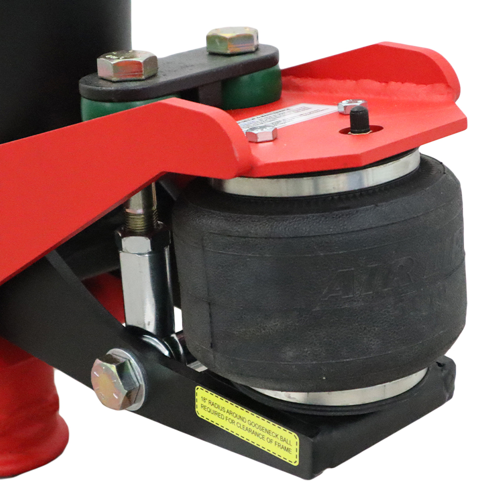 Built in Air Ride & Dual Cushions Absorbs the Road with Goose Air Hitches