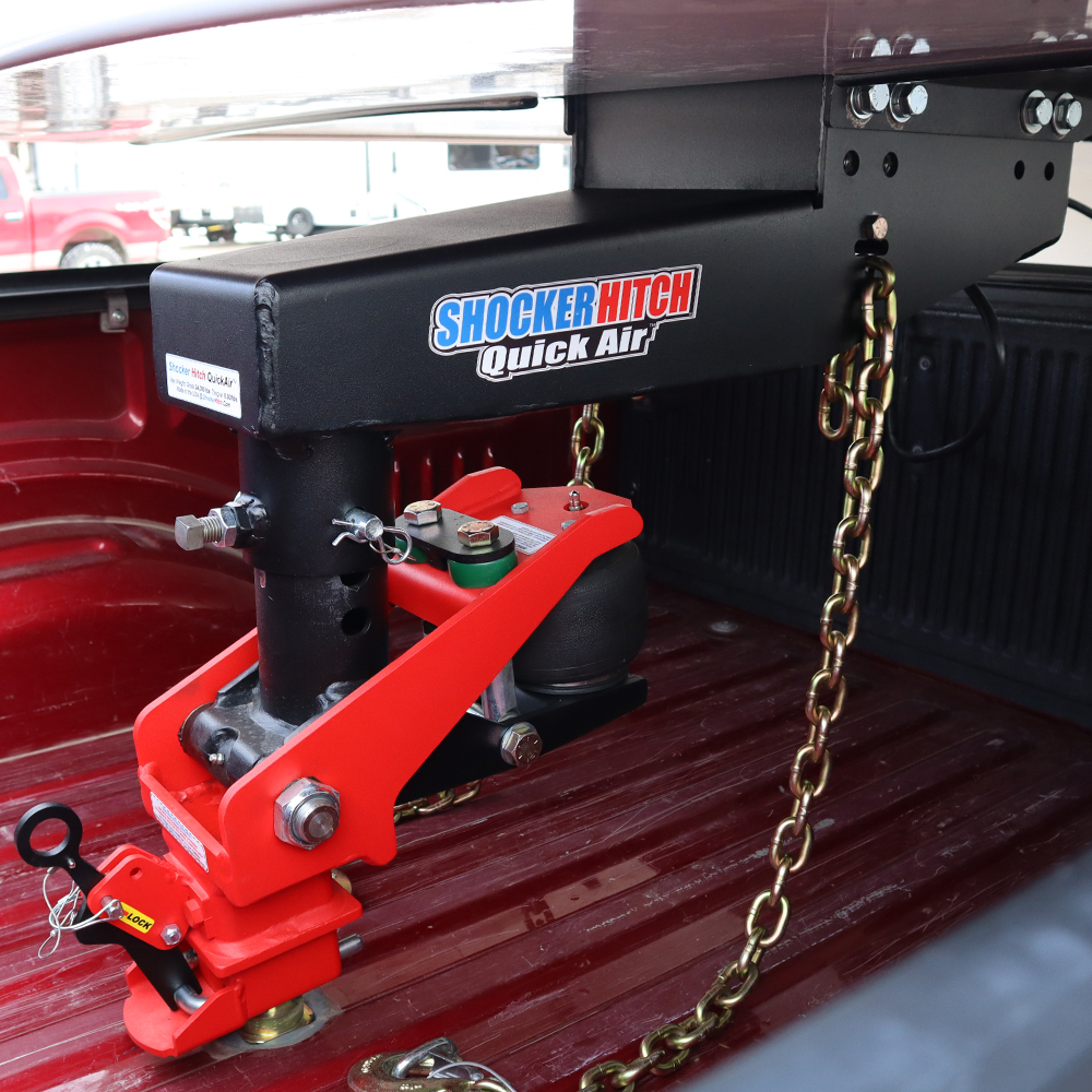 Quick Air 5th Wheel to Goose Kit - Shift Lock Coupler - Turning Point Pin Box - Hooked Up
