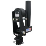 Shocker Gooseneck Air Hitch & 9 Extension Wallace Forge Coupler for 3" Ball - (Round Stem -Blank No Hole)